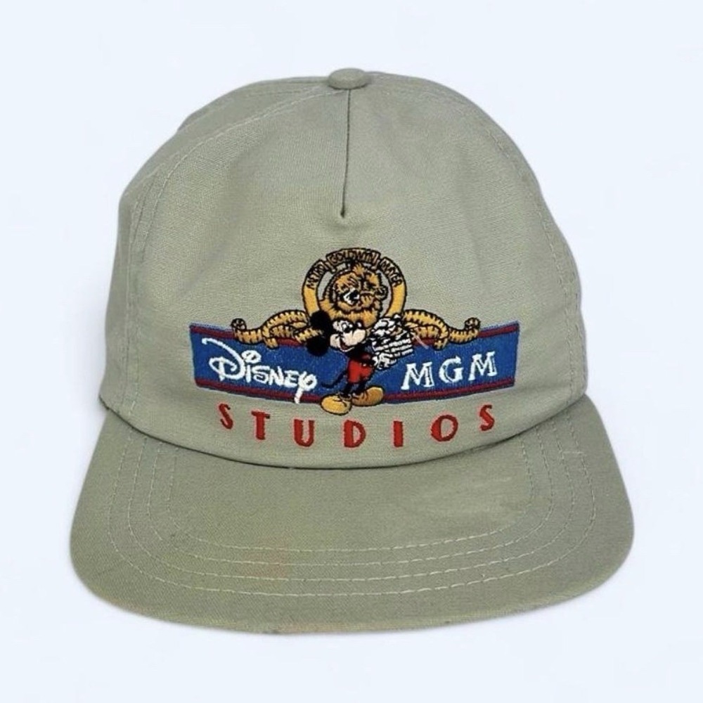 Vintage 1987 Disney Mickey MGM Studios Cap Snapback One Size Gray